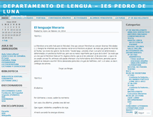 Tablet Screenshot of departamentodelengua.wordpress.com