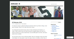 Desktop Screenshot of defender5.wordpress.com