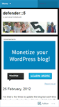 Mobile Screenshot of defender5.wordpress.com