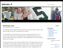 Tablet Screenshot of defender5.wordpress.com