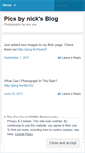 Mobile Screenshot of picsbynick.wordpress.com