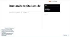 Desktop Screenshot of humanizecapitalism.wordpress.com