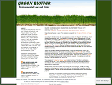 Tablet Screenshot of greenblotter.wordpress.com