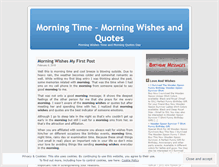 Tablet Screenshot of morningwishesquotes.wordpress.com