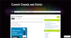 Desktop Screenshot of climatechangeandstates.wordpress.com