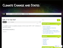 Tablet Screenshot of climatechangeandstates.wordpress.com