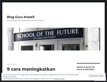 Tablet Screenshot of gurukreatif.wordpress.com