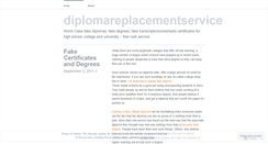 Desktop Screenshot of diplomareplacementservice.wordpress.com