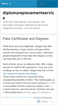 Mobile Screenshot of diplomareplacementservice.wordpress.com