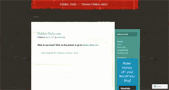 Desktop Screenshot of dekkerdaily.wordpress.com