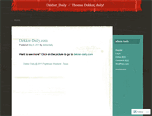 Tablet Screenshot of dekkerdaily.wordpress.com