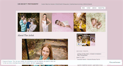 Desktop Screenshot of lisabeckettphotography.wordpress.com