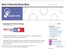Tablet Screenshot of gracefulkatie.wordpress.com