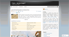Desktop Screenshot of cuocomanontroppo.wordpress.com