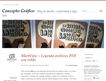 Tablet Screenshot of conceptografico.wordpress.com