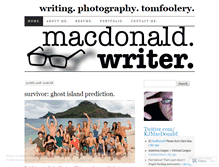 Tablet Screenshot of kjmacdonald.wordpress.com