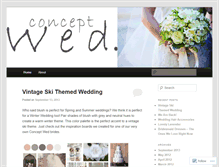 Tablet Screenshot of conceptwed.wordpress.com