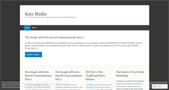 Desktop Screenshot of katzmedia.wordpress.com