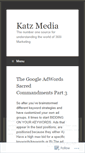 Mobile Screenshot of katzmedia.wordpress.com