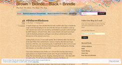 Desktop Screenshot of brownblondeblackbrindle.wordpress.com