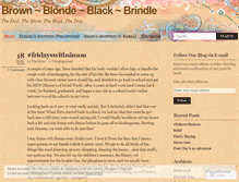 Tablet Screenshot of brownblondeblackbrindle.wordpress.com