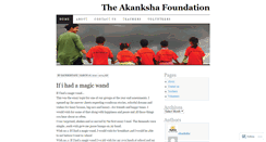 Desktop Screenshot of akankshafoundation.wordpress.com