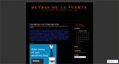 Desktop Screenshot of detrasdelapuerta.wordpress.com