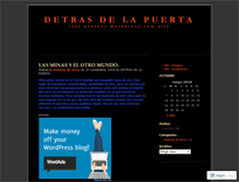 Tablet Screenshot of detrasdelapuerta.wordpress.com