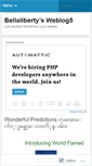 Mobile Screenshot of bellalibertyburmese.wordpress.com