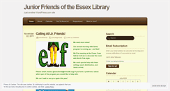 Desktop Screenshot of juniorfriends.wordpress.com