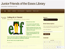 Tablet Screenshot of juniorfriends.wordpress.com