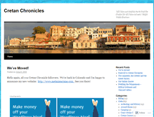 Tablet Screenshot of cretanchronicles.wordpress.com