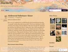 Tablet Screenshot of manterfly.wordpress.com