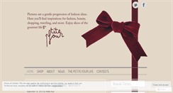 Desktop Screenshot of mypetitefour.wordpress.com