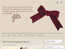 Tablet Screenshot of mypetitefour.wordpress.com