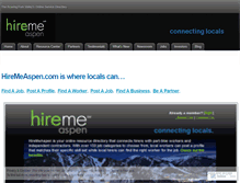 Tablet Screenshot of hiremeaspen.wordpress.com