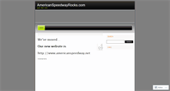 Desktop Screenshot of americanspeedway.wordpress.com