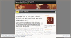 Desktop Screenshot of ignorethespoileralert.wordpress.com
