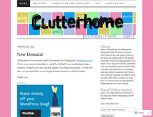 Tablet Screenshot of clutterholic.wordpress.com