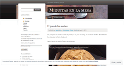 Desktop Screenshot of miguitasenlamesa.wordpress.com