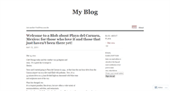 Desktop Screenshot of blogaboutplayadotcom.wordpress.com