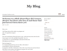 Tablet Screenshot of blogaboutplayadotcom.wordpress.com