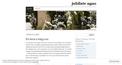 Desktop Screenshot of jubilateagno.wordpress.com