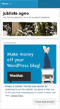 Mobile Screenshot of jubilateagno.wordpress.com