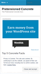 Mobile Screenshot of pretensionedconcrete.wordpress.com