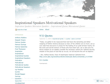 Tablet Screenshot of inspirationalspeakers.wordpress.com