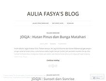 Tablet Screenshot of fasyaulia.wordpress.com