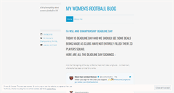 Desktop Screenshot of mywomensfootball.wordpress.com