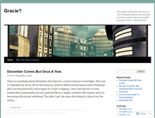 Tablet Screenshot of gracieintransition.wordpress.com