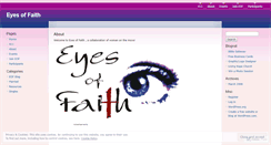 Desktop Screenshot of eyesoffaith.wordpress.com